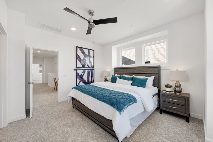 Furnished interior view inside a new home in Willow Grove Townhomes, Melissa (Image 31).