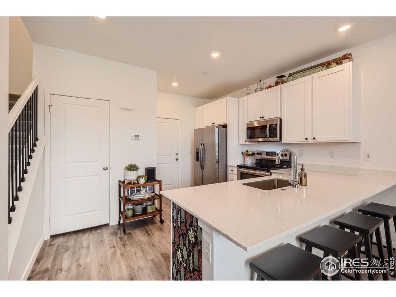 Beautiful Kitchen with Quartz Counters