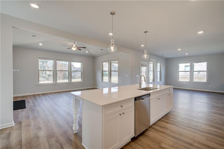 Furnished interior view inside a new home in Cambria at Traditions, Hampton (Image 8).