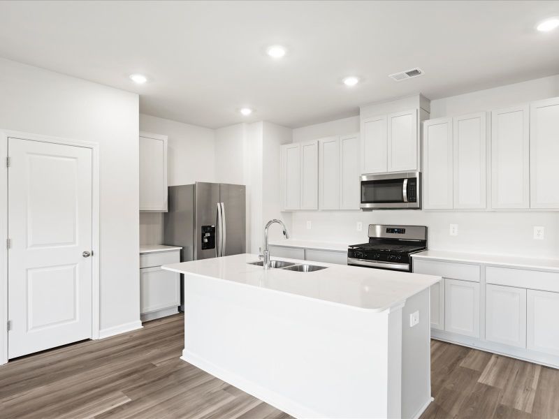 Furnished interior view inside a new home in Creek Ridge - Heritage Collection, Spartanburg (Image 3). Furnished interior view inside a new home in Creek Ridge - Heritage Collection, Spartanburg (Image 3).