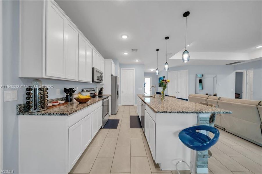 Furnished interior view inside a new home in , Cape Coral (Image 14). Furnished interior view inside a new home in , Cape Coral (Image 14).