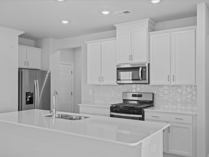 Furnished interior view inside a new home in The Farm at Wells Creek - Heritage Collection, Gray Court (Image 3).