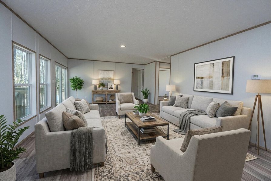 Furnished interior view inside a new home in , Holly Hill (Image 9).