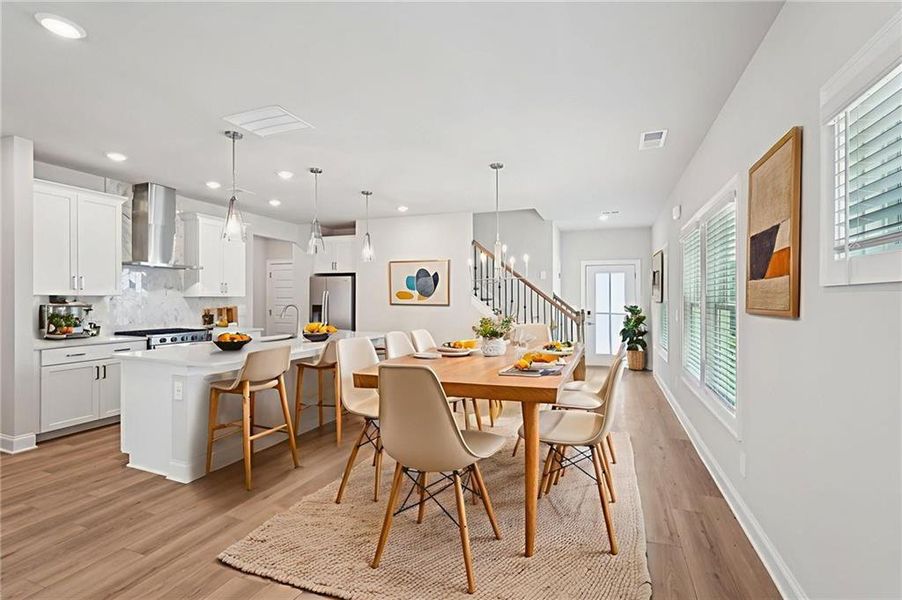 Furnished interior view inside a new home in Hemingway - Reserve Series, Cumming (Image 5). Furnished interior view inside a new home in Hemingway - Reserve Series, Cumming (Image 5).