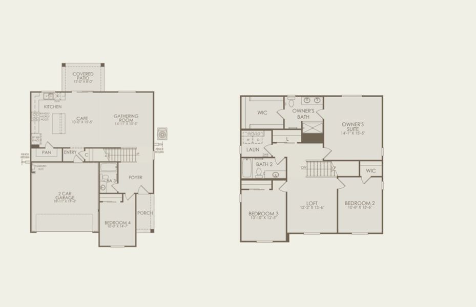 2D floor plan layout of this home in Copper Falls, Buckeye, AZ (Image 3).