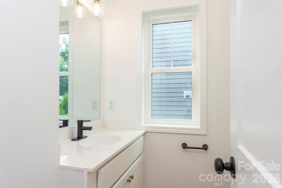Half bath off the kitchen