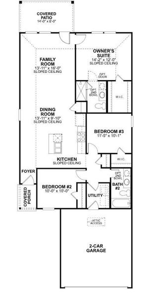 2D floor plan layout of this home in Indian Springs, Crosby, TX (Image 3).