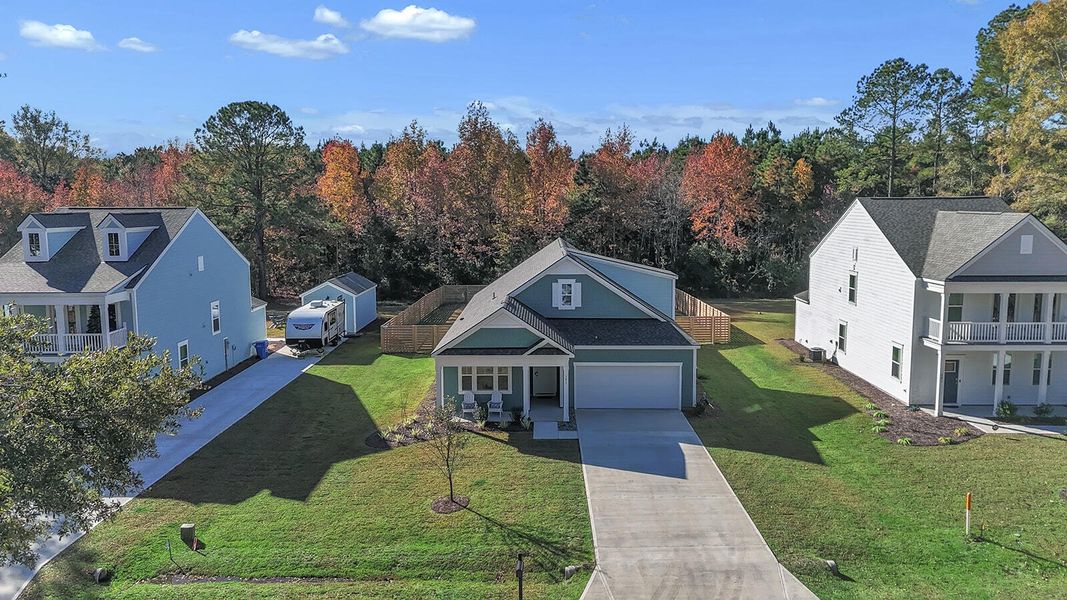 Front exterior of a new home in , Yemassee, SC, highlighting curb appeal (Image 1). Front exterior of a new home in , Yemassee, SC, highlighting curb appeal (Image 1).