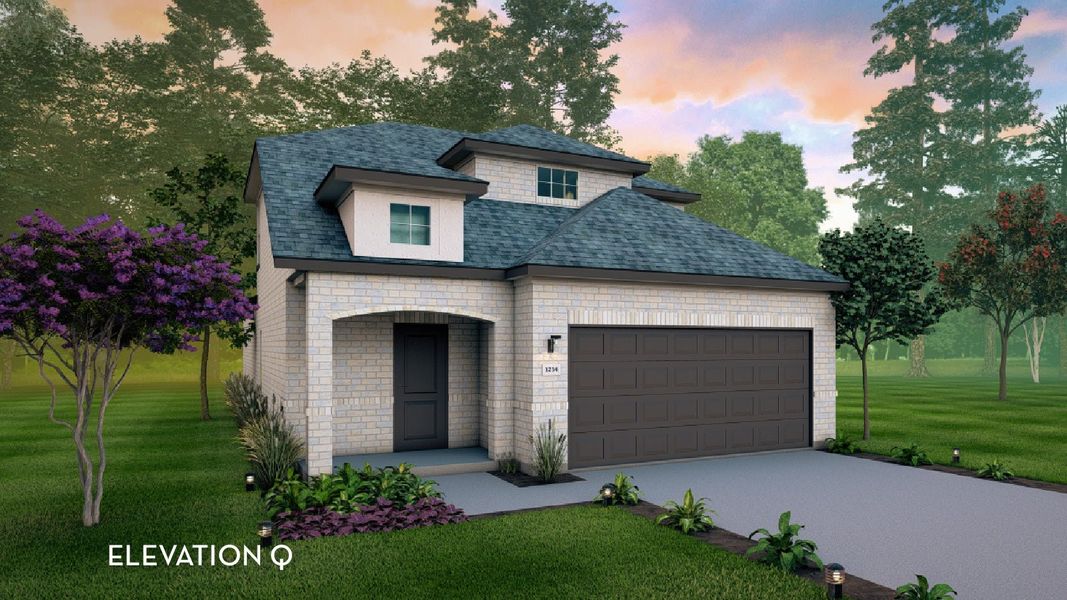 Representative exterior photo of a completed home built from the Mesquite by CastleRock Communities in Westridge, McKinney, TX (Image 1). Representative exterior photo of a completed home built from the Mesquite by CastleRock Communities in Westridge, McKinney, TX (Image 1).