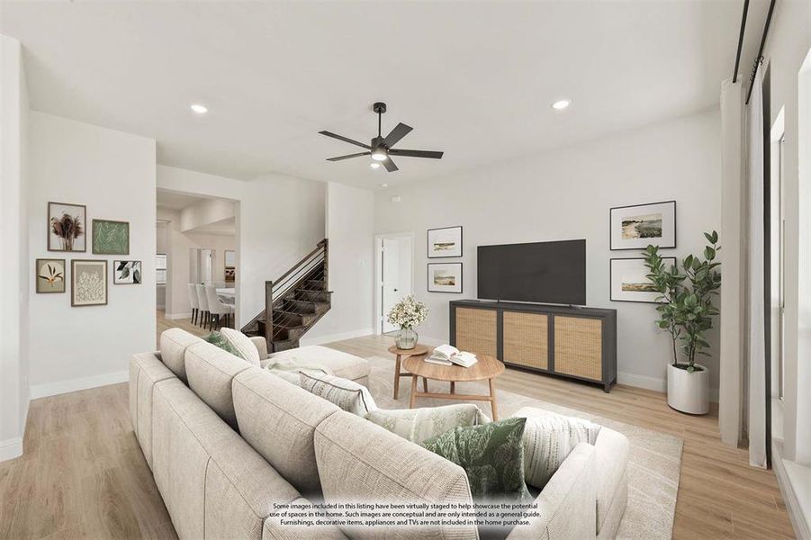 Furnished interior view inside a new home in Stone River Glen 60s, Royse City (Image 6). Furnished interior view inside a new home in Stone River Glen 60s, Royse City (Image 6).