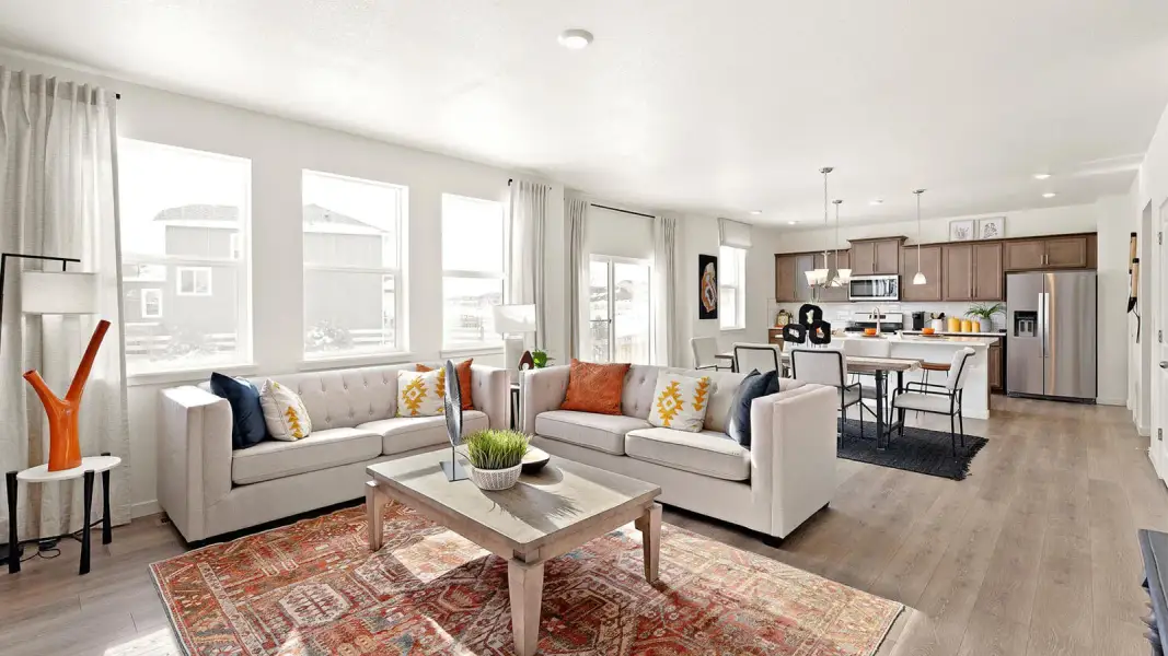 Furnished interior view inside a new home in Jackson Creek, Monument (Image 12).