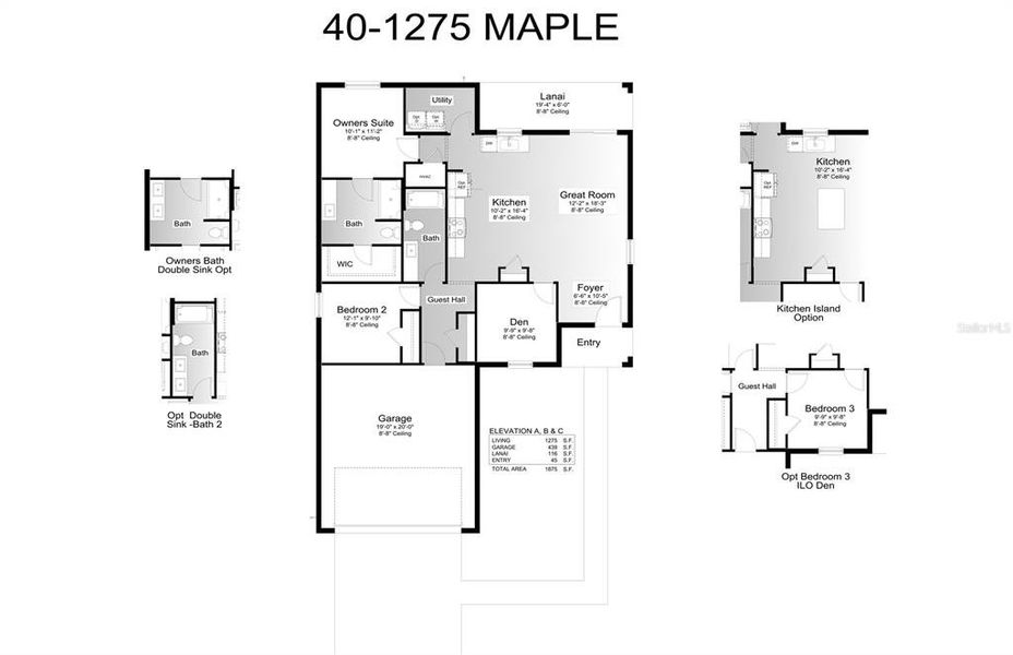 Maple Floor Plan - Example Only