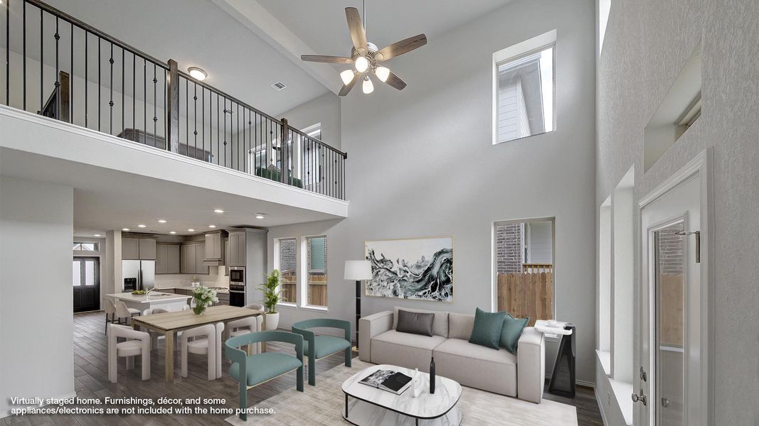 Furnished interior view inside a new home in Ladera, San Antonio (Image 3).