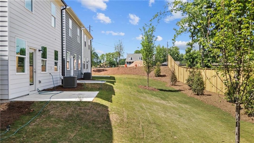 Exterior details and patio area of a home in Owen Preserve, Canton (Image 3).