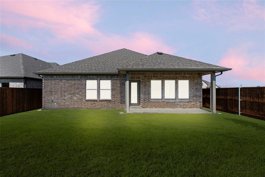 Exterior details and patio area of a home in Creekside, Royse City (Image 3).