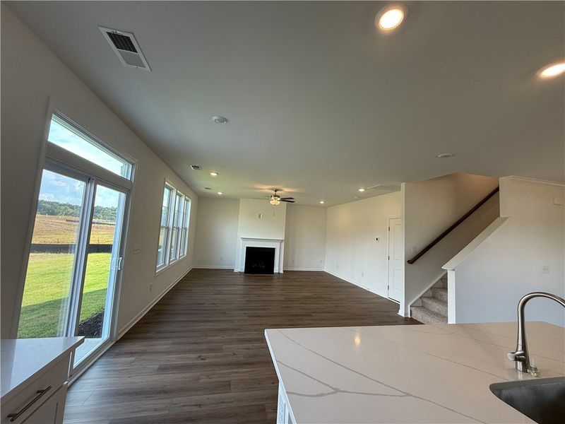 An open-concept living space with ample natural li An open-concept living space with ample natural li