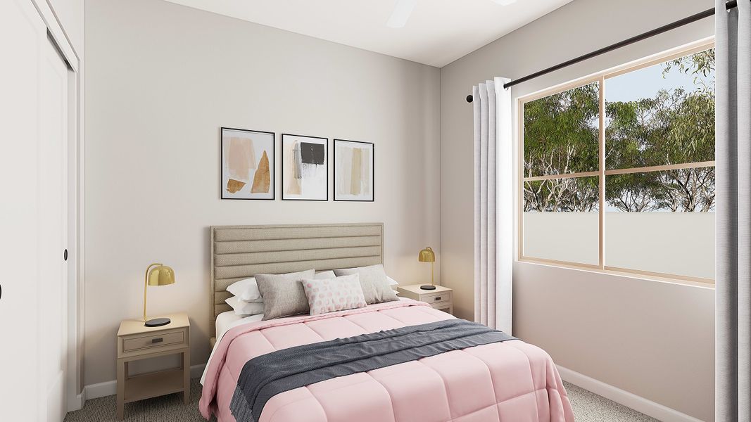 Representative furnished interior of a home built from the Rosemary Plan 40-2 by Tri Pointe Homes in Waterston Central, Gilbert (Image 15).