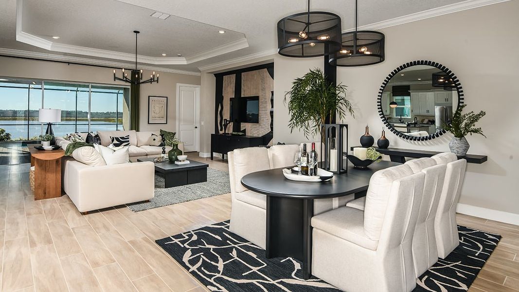 Representative furnished interior of a home built from the Pallazio by Taylor Morrison in Center Lake Ranch Community Group Page, St. Cloud (Image 16). Representative furnished interior of a home built from the Pallazio by Taylor Morrison in Center Lake Ranch Community Group Page, St. Cloud (Image 16).