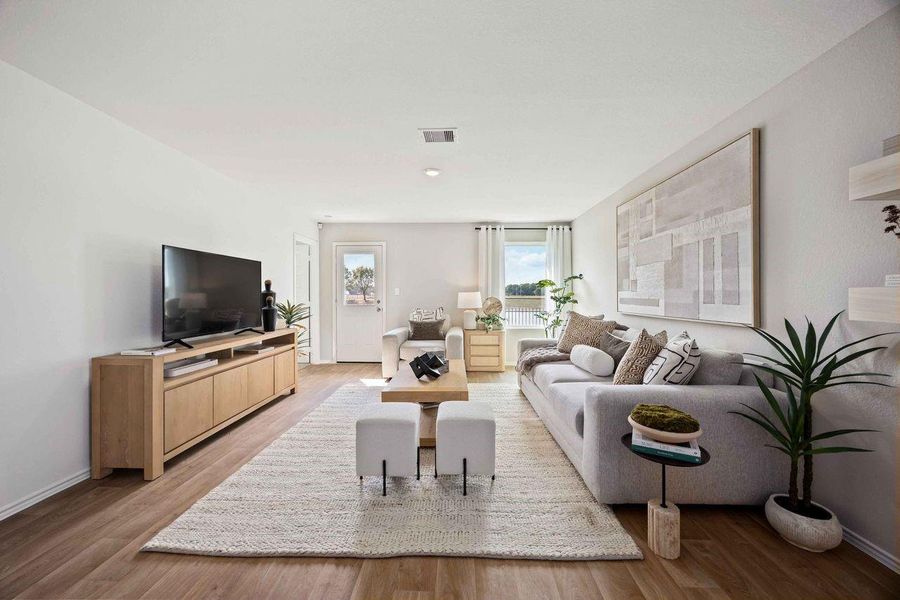 Furnished interior view inside a new home in Garver Heights, Houston (Image 7). Furnished interior view inside a new home in Garver Heights, Houston (Image 7).