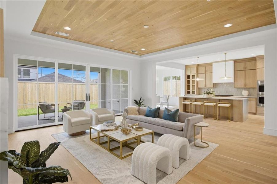 Furnished interior view inside a new home in , Dallas (Image 15).