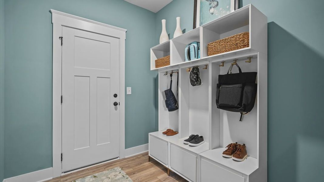 Furnished interior view inside a new home in Kayfield at Midway, Anderson (Image 28).