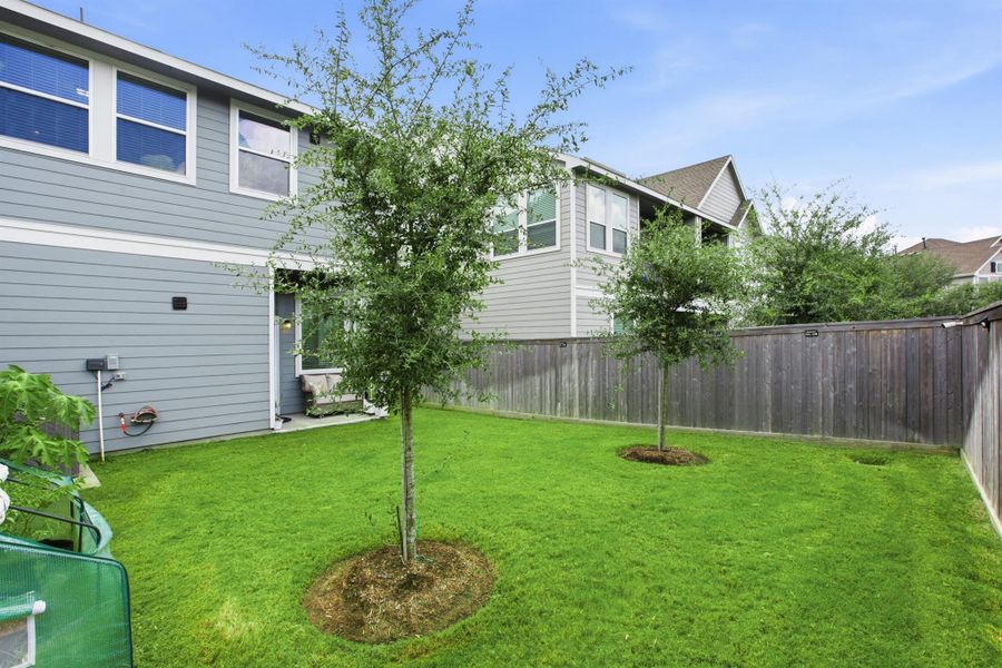Exterior details and patio area of a home in , Cypress (Image 4).