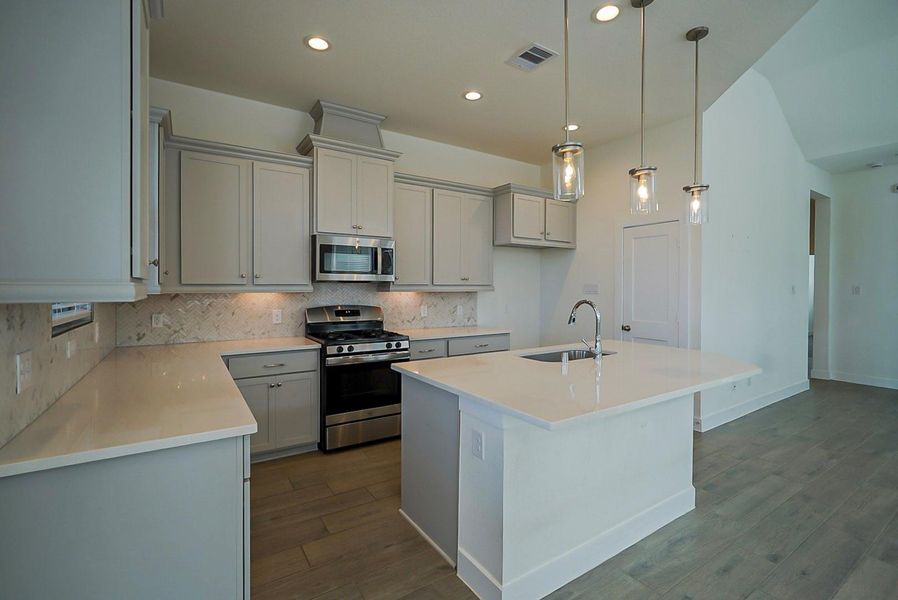 Furnished interior view inside a new home in , Cypress (Image 9).