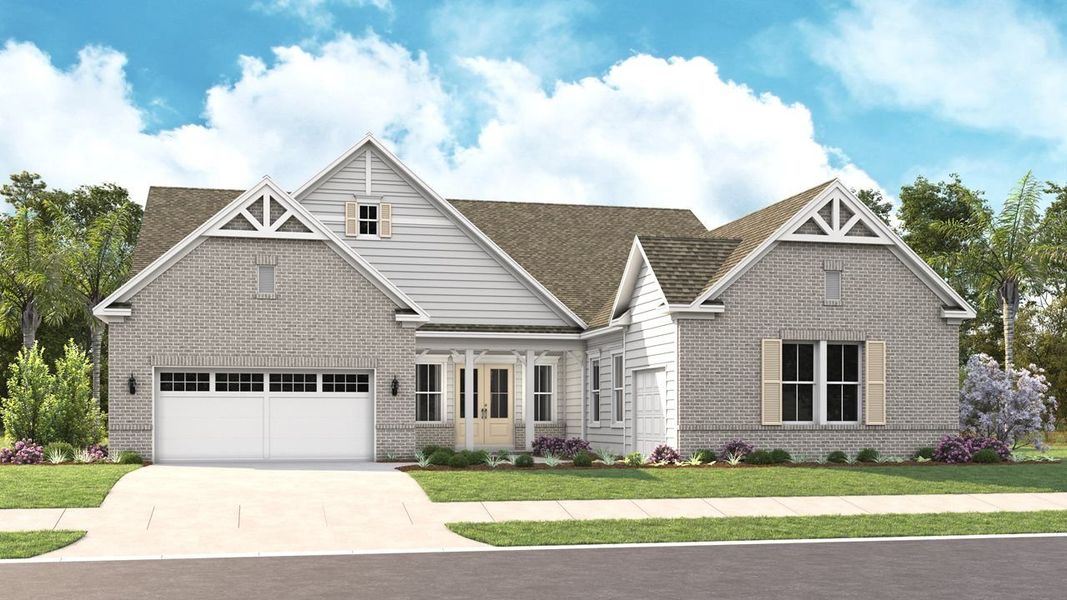 Representative exterior photo of a completed home built from the Valerie by Kolter Homes in Cresswind at Spring Haven, Newnan, GA (Image 20).