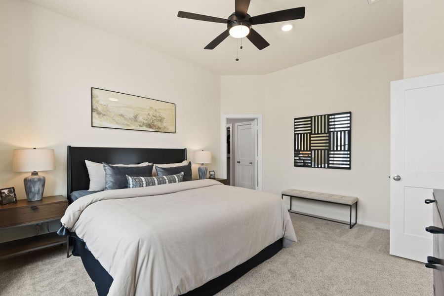 Furnished interior view inside a new home in The Groves, Humble (Image 10). Furnished interior view inside a new home in The Groves, Humble (Image 10).