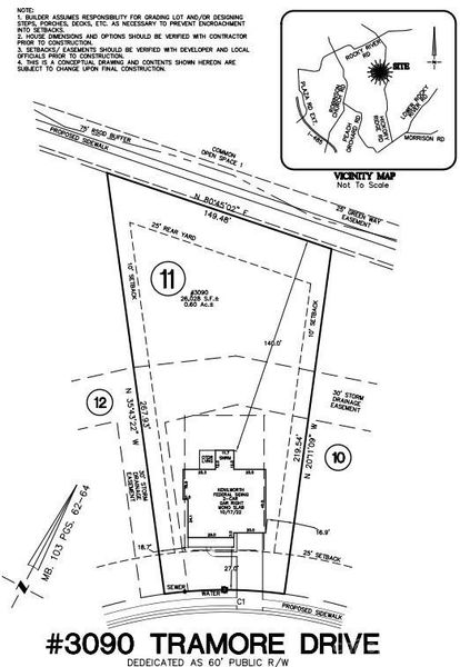 3090 Tramore Drive plot plan 3090 Tramore Drive plot plan
