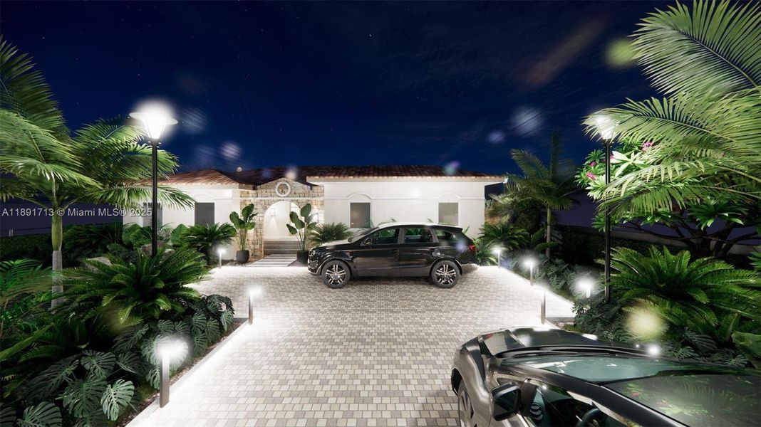 Exterior details and patio area of a home in , Miami Shores (Image 14). Exterior details and patio area of a home in , Miami Shores (Image 14).