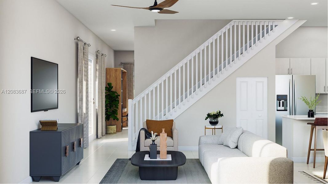 Furnished interior view inside a new home in Aria Park, Homestead (Image 4).