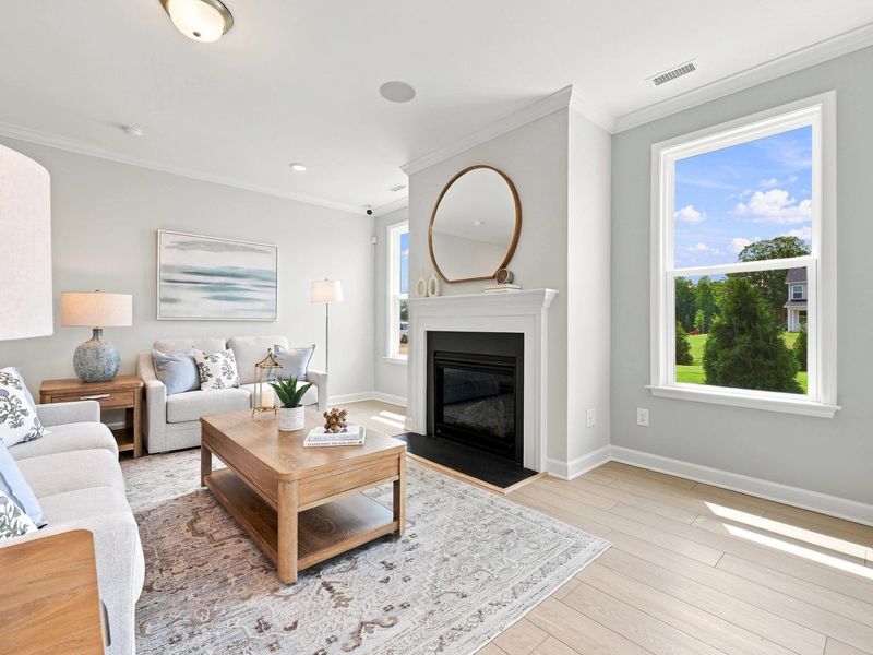 Representative furnished interior of a home built from the The Daphne C by Davidson Homes LLC in Sage on North Main, Wake Forest (Image 31). Representative furnished interior of a home built from the The Daphne C by Davidson Homes LLC in Sage on North Main, Wake Forest (Image 31).