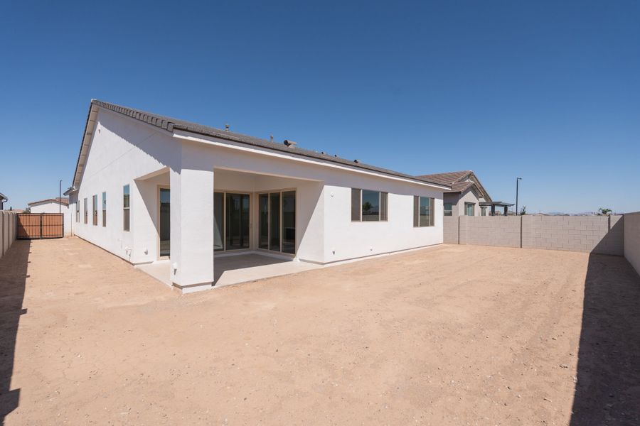 Exterior details and patio area of a home in Soleo, San Tan Valley (Image 3).