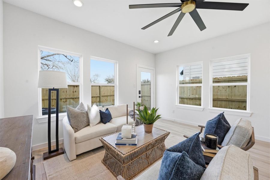 Furnished interior view inside a new home in , La Porte (Image 18).