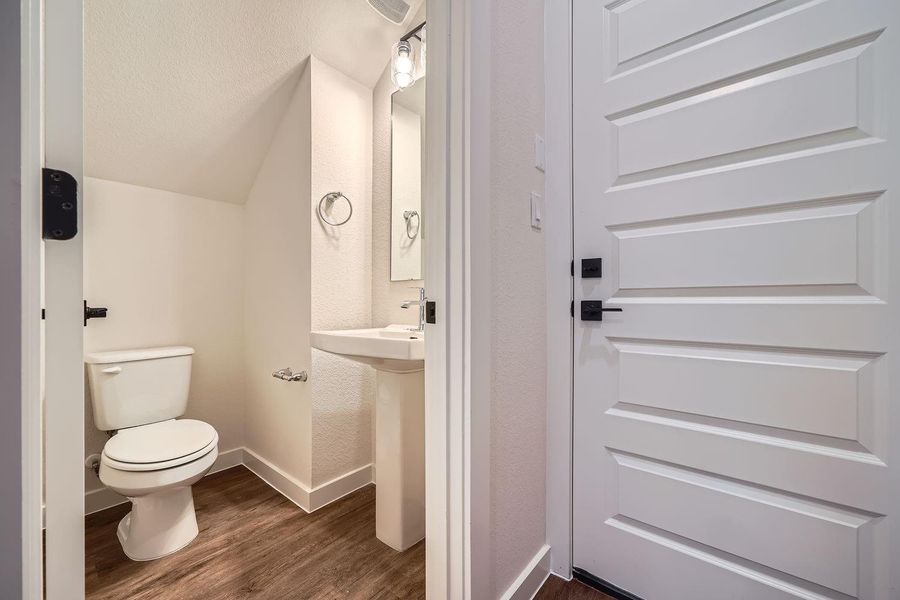 Furnished interior view inside a new home in Townhomes at Gattis, Round Rock (Image 15).