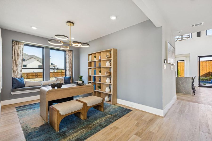 Representative furnished interior of a home built from the Grand Park Place by Grand Homes in Park Place, Prosper (Image 6).