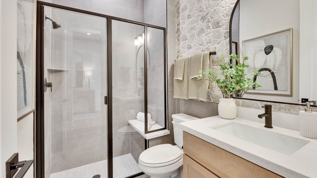 Representative furnished interior of a home built from the Elm by DRB Homes in Anthem, Kyle (Image 5).