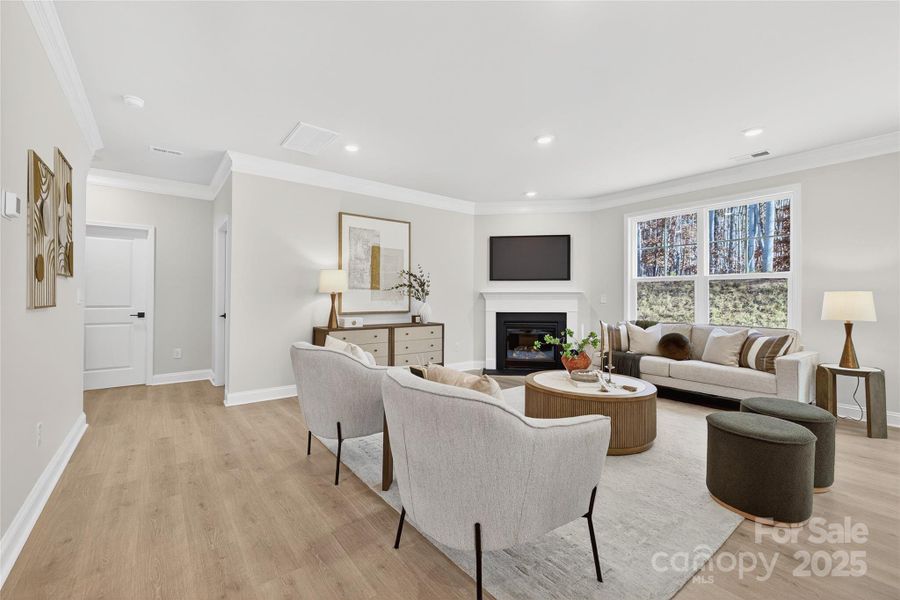 Furnished interior view inside a new home in Falls Cove, Troutman (Image 14).