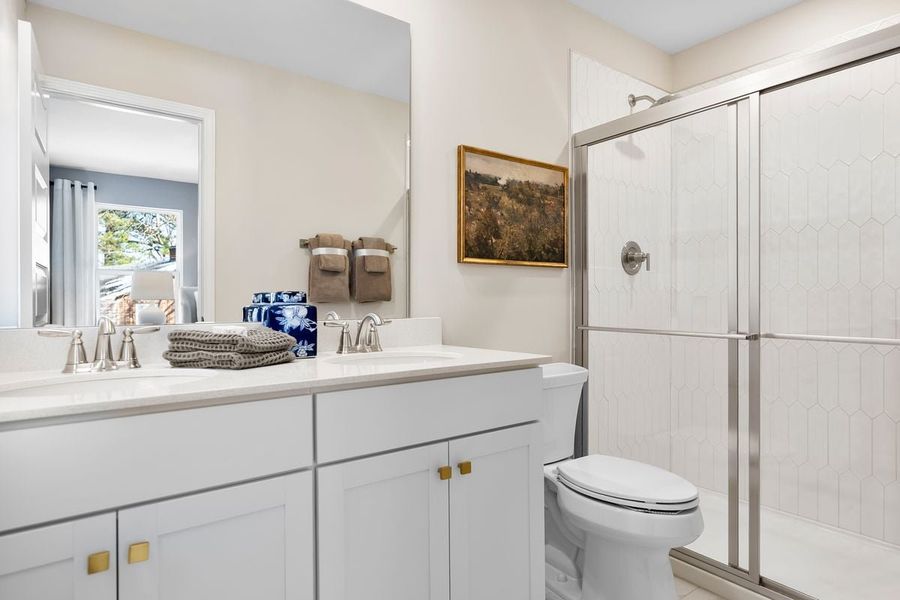 Dual-sink vanity at bath 2 Dual-sink vanity at bath 2