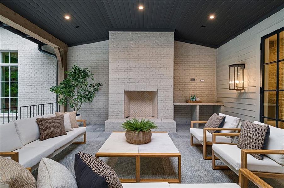 Exterior details and patio area of a home in , Atlanta (Image 3).