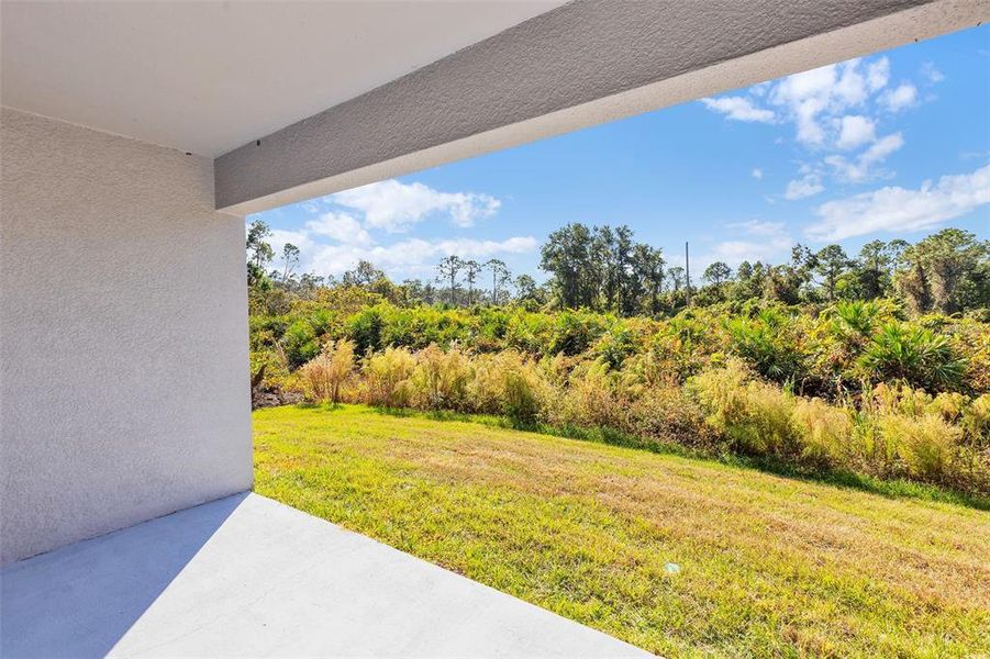 Exterior details and patio area of a home in Sebring Classic, Sebring (Image 13).