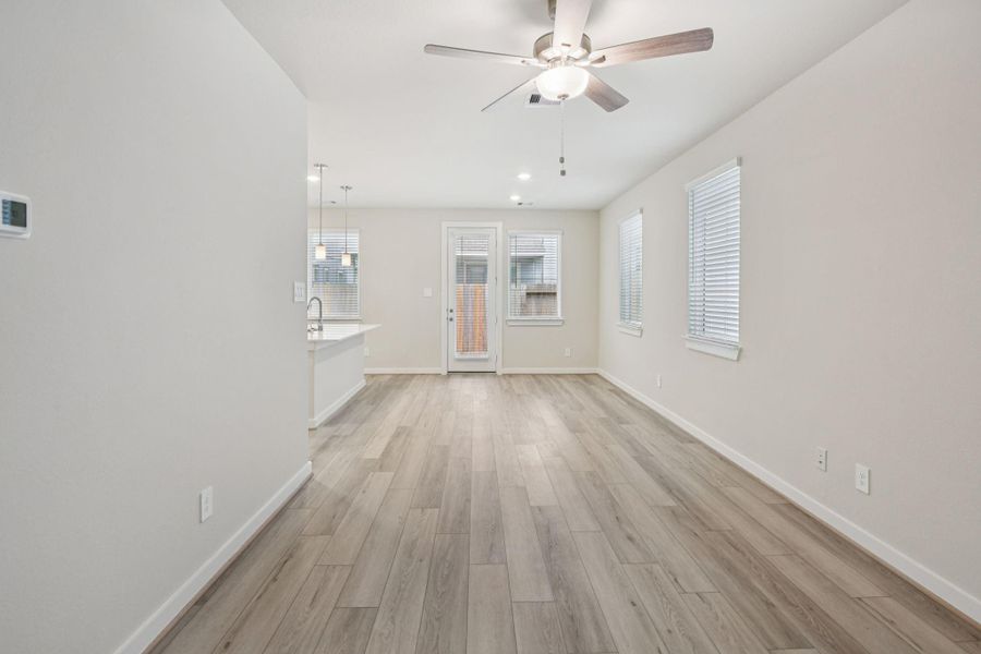 Spacious, unfurnished interior of a new home in Spring Brook Village - City Series, Houston (Image 18). Spacious, unfurnished interior of a new home in Spring Brook Village - City Series, Houston (Image 18).