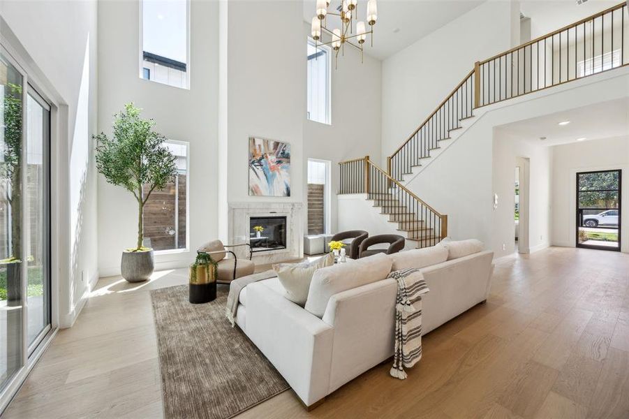 Furnished interior view inside a new home in , Dallas (Image 10). Furnished interior view inside a new home in , Dallas (Image 10).