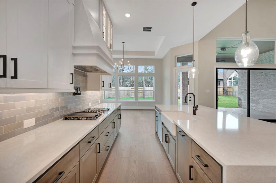 Furnished interior view inside a new home in The Woodlands Hills 70’, Willis (Image 14).