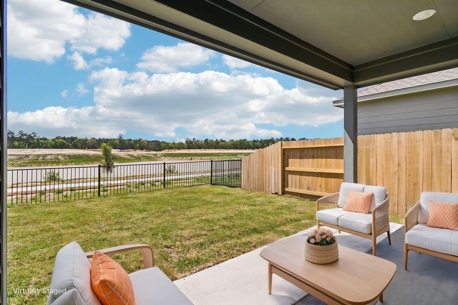 Exterior details and patio area of a home in , Conroe (Image 22). Exterior details and patio area of a home in , Conroe (Image 22).