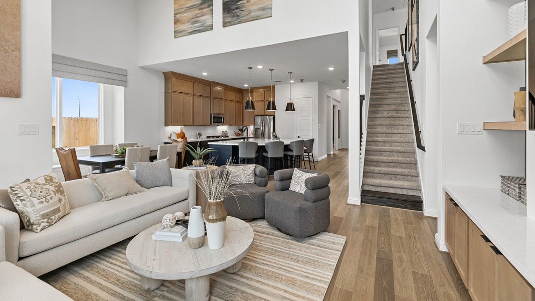 Representative furnished interior of a home built from the Magnolia by DRB Homes in Brookewater, Rosenberg (Image 7).