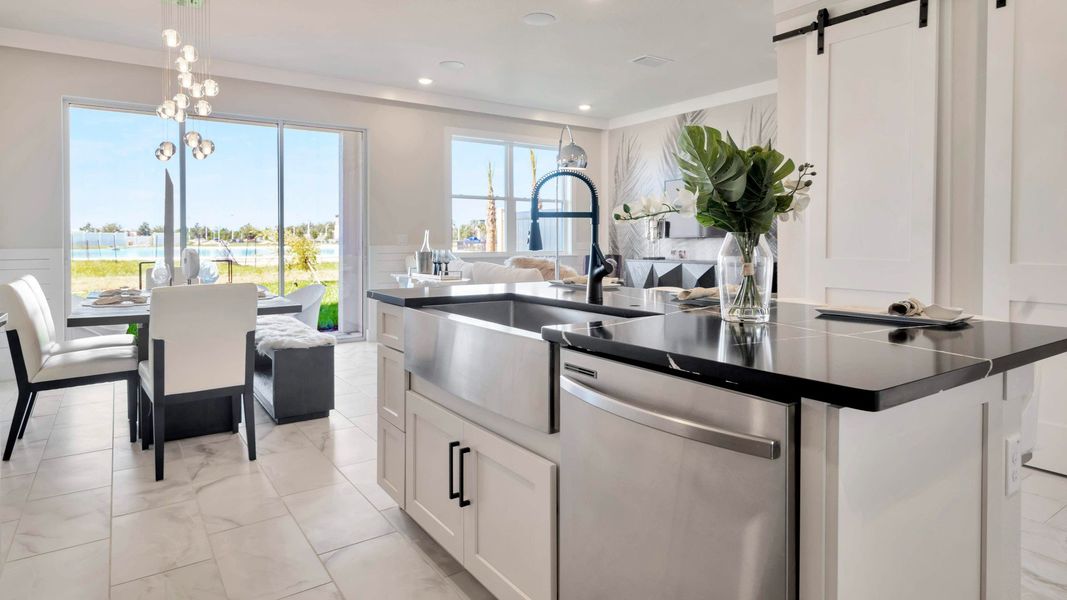 Furnished interior view inside a new home in Lagoon Residences at Epperson, Wesley Chapel (Image 7).