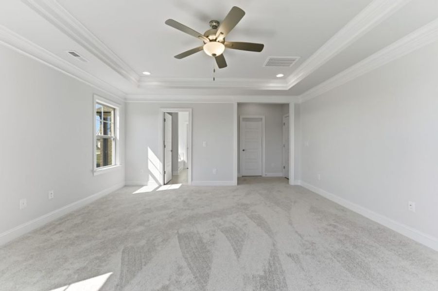 Representative unfurnished interior of a home built from the Hampton by Keystone Homes NC in Preserve at Carriage Cove, Oak Ridge (Image 78).