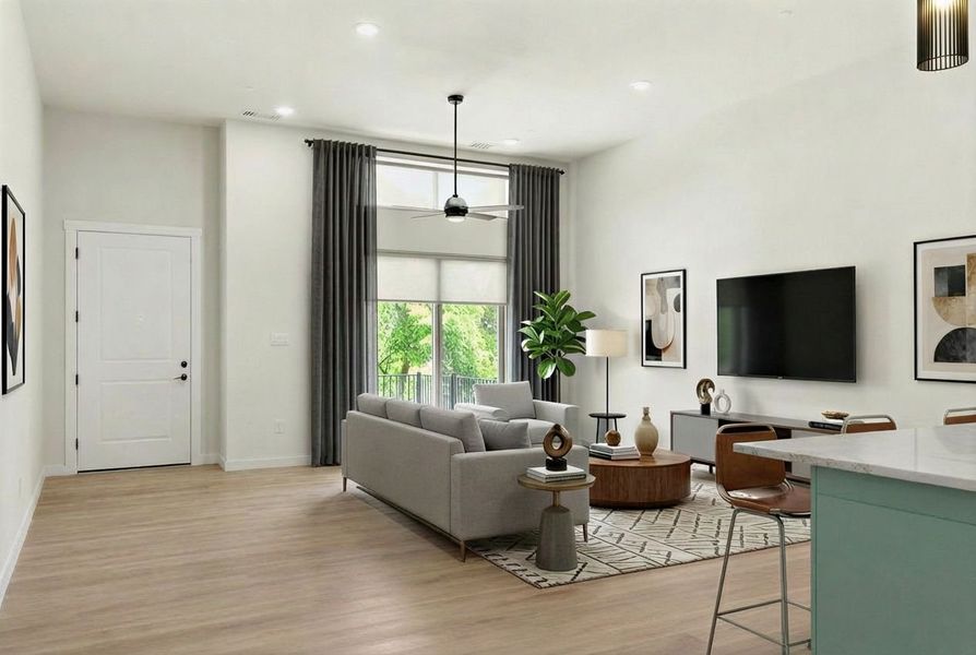 Furnished interior view inside a new home in Cottonwood Creek, Rowlett (Image 6).